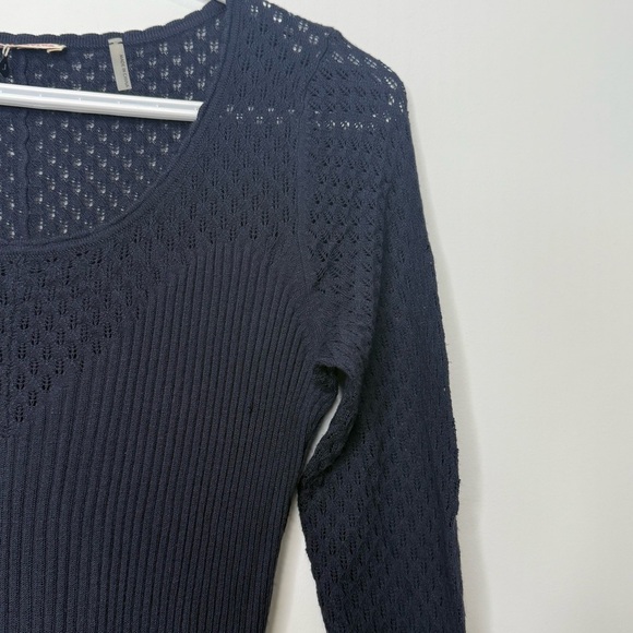 NEW Rebecca Taylor La Vie Dia Pointelle Sweater Dress Size large - Picture 6 of 9